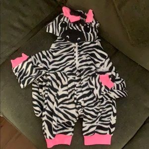 Cat and Jack zebra onesie